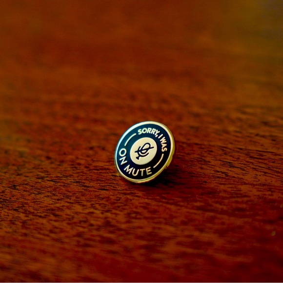 Cute Enamel Microphone Pin 🎙️ - Picture 2 of 2